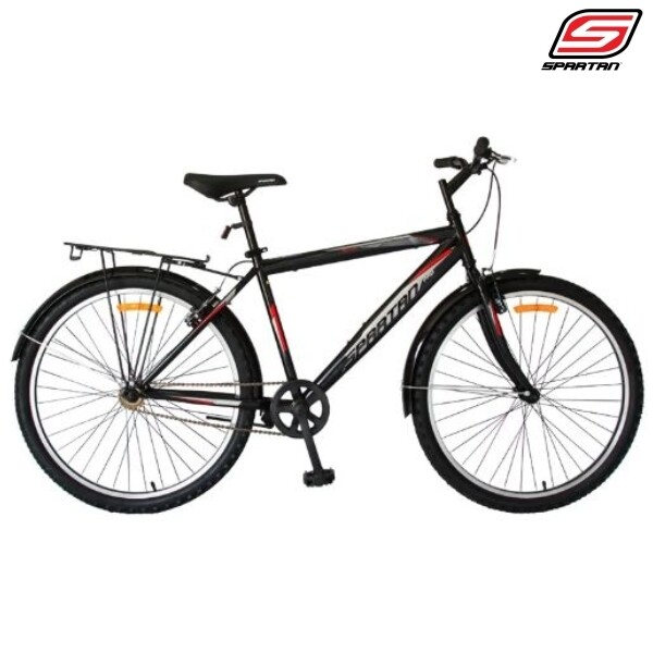 Spartan Bicycle 26&#39;&#39; Commuter Steel Black - SP-3050