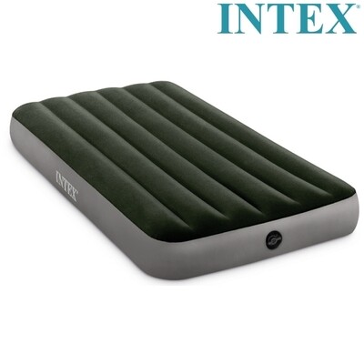 Intex Twin Dura-beam Prestige Downy Airbed 64107 - Comfortable Sleep Anywhere, Anytime