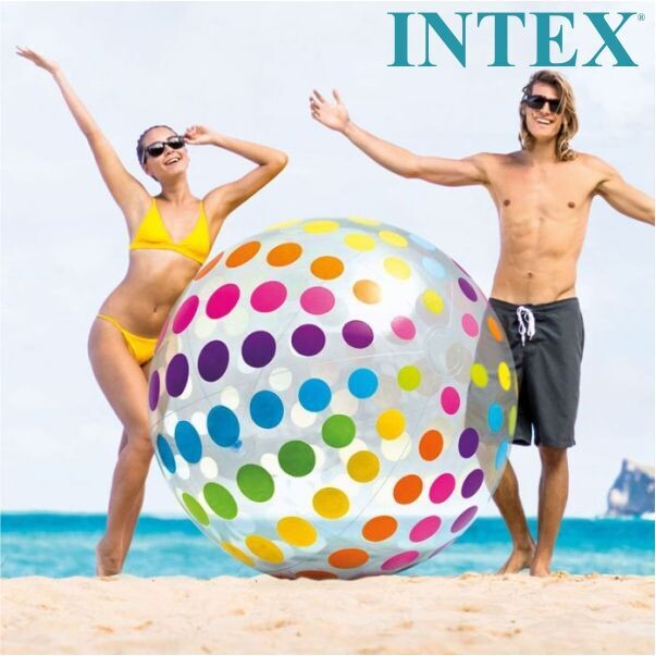 Intex Giant Beach Ball (72") - Massive Fun for Outdoor Play 58097NP