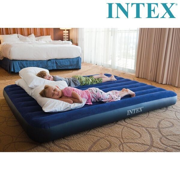 Intex Twin Dura-Beam Classic Downy Airbed 64757 - Versatile Comfort for Home and Camping