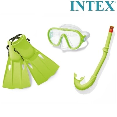 Intex Snorkel + Mask + fins Set Master Class 55655 - Ultimate Underwater Experience
