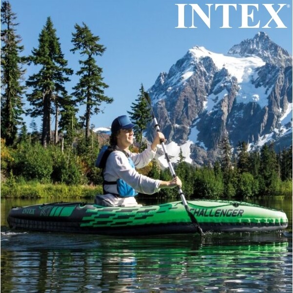 Intex Challenger K1 Kayak - Inflatable Solo Kayaking Adventure