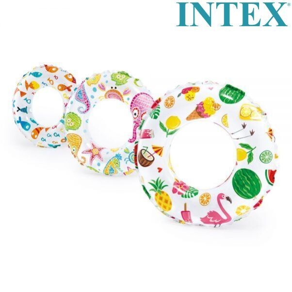 Intex Swim Rings Lively Print 59230 - Fun and Safety for Young Swimmers (Ages 3-6)
