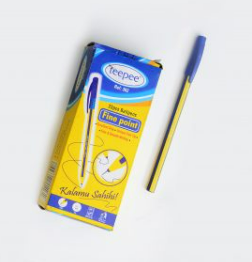 Premium Teepee Fine Point Ball 302 Blue - Wholesale Pack of 25 High-Quality Ballpoint Pens