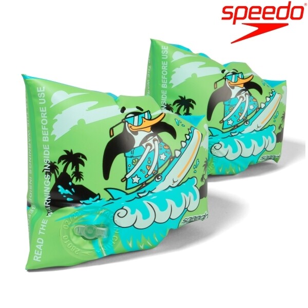 Speedo Learn To Swim Armbands - Character Printed Green/Blue Infant 2-6 Art No.:8-1173414661