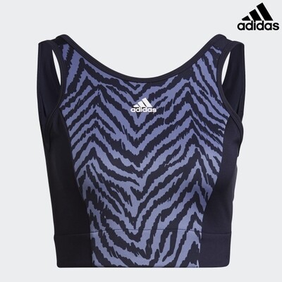 Adidas Sports Bra W Zbr Crop Tp Navy/Purple Women L Gs6347 - Confidence in Motion for Every Occasion