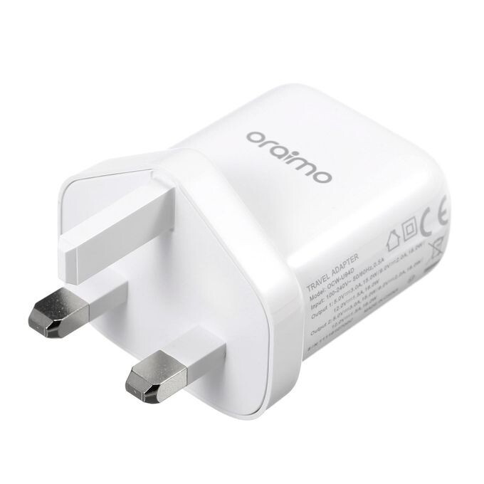 Oraimo OCW-U94D+C53 UK Type Efficient &amp; Durable Charger Kit TYPE-C