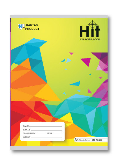 Kartasi Hit Exercise Book A4 Standard Ruled 120 Pages (SL) - 12pcs Wholesale Pack