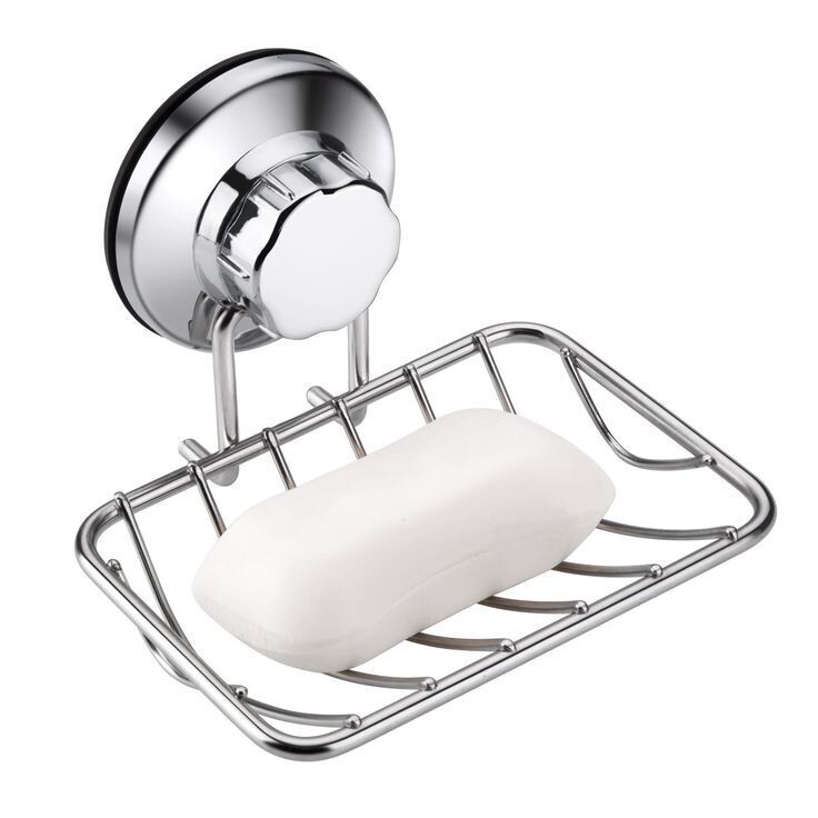 Wall Mounted Soap Dish with Drainage - Stainless Steel Soap Holder, Polished Finish Model 6986