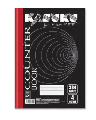 Kasuku Crownbird Counter Book 4 Quire 384 pages