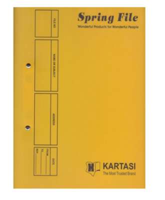 Kartasi Executive Spring Files - 72pcs Wholesale Pack