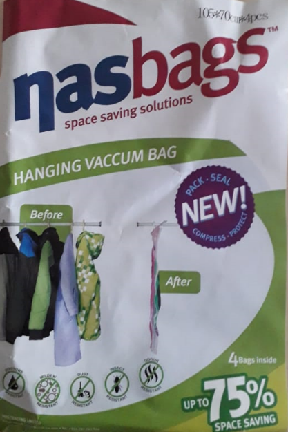 Hanging Vacuum Storage Bags - Set of 4 (110x70x44cm)