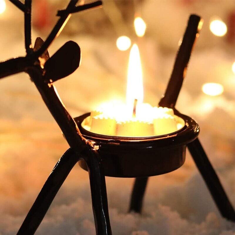 Iron Deer Shape Candle Holder