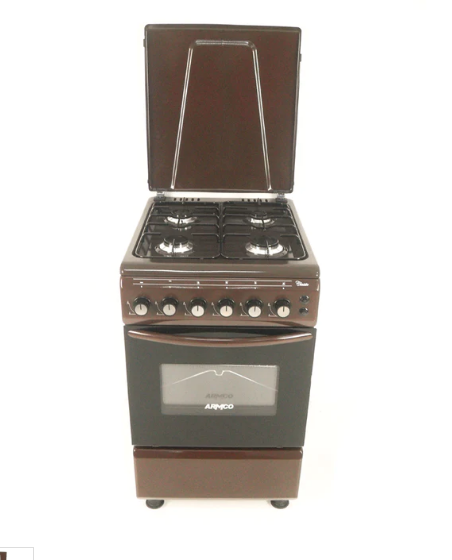 ARMCO GC-F5640PX(BR) 4 Gas Cooker - 50x50 Gas Oven+Grill, Rotisserie, Brown