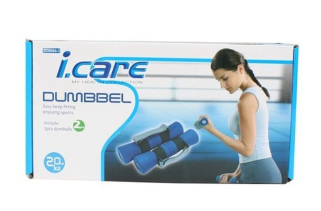 I-Care Dumbbell set Jd6064-1 2Lbs (1kg) 2pcs set