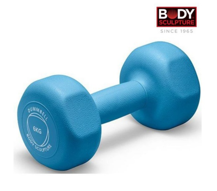 Body Sculpture Neoprene Dumbbell Set BW-131-6kg (2pcs) - Ideal for Aerobic Workouts and Full-Body Strengthening