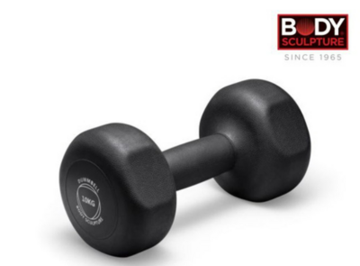 Body Sculpture Neoprene Dumbbell Set BW-131-10kg (2pcs) - Ultimate Strength Training for Arms and Upper Body