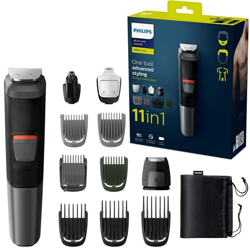 PHILIPS MG5730/15 Multi-Grooming Set 11-in-1, Black