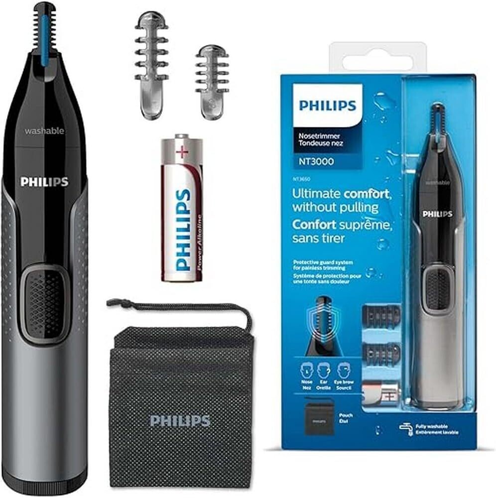 PHILIPS NT3650/16 Series 3000 Waterproof Nose and Ear Trimmer