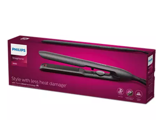 Philips 5000 Series Straightener BHS510 with ThermoShield Technology - Style with Less Heat Damage