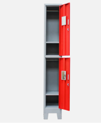 Multipurpose Storage Lockers - 2-Door Aluminium Profile Cabinets, Small Money Lockers, Clothes & Luggage Cabinet
