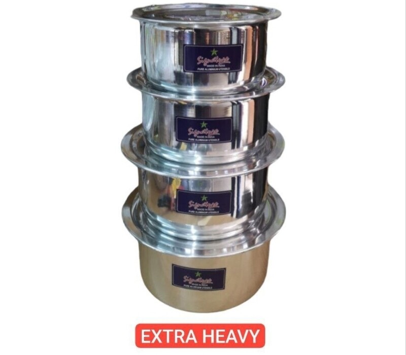 Signature 4pc Big Sufuria Set | (30, 36, 42, 50L)