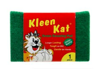 Kleen Kat Pot Scourer - Single Piece for Heavy-Duty Pot and Pan Cleaning