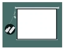 CMP72169 Wall Mounted Motorized Projector Screen With Remote, Viewing Size - 72 Inch, 16:9, Matt White 0.42mm