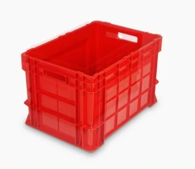 Logi Crate 360 Closed with Lid - Premium Plastic Crate for Secure Storage - 585 x 400 x 361 MM