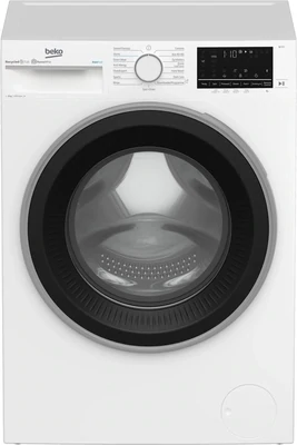 Beko PREMIUM B3WFT5124 UK 12KG Washing Machine - Freestanding, 8kg 1400rpm, IronFast RecycledTub®