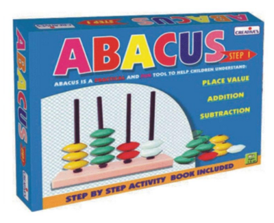 Creative Abacus - Step I Math Learning Activity Set MODEL 950: Learn Place Value, Addition, Subtraction
