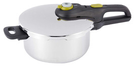 TEFAL Slide Pressure Cooker 4L P2534250 - Stainless Steel, 5 Security System