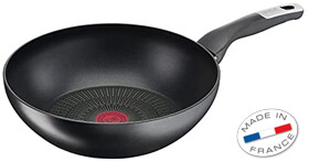 TEFAL Unlimited Wok Pan – 28cm G2551902: PFOA-Free Titanium Coating