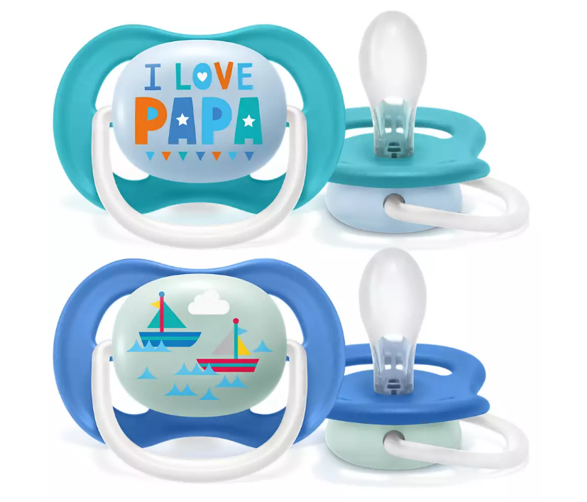 Philips Avent Ultra Air Pacifier, SCF080/03 - 2-Pack, 0-6 Months