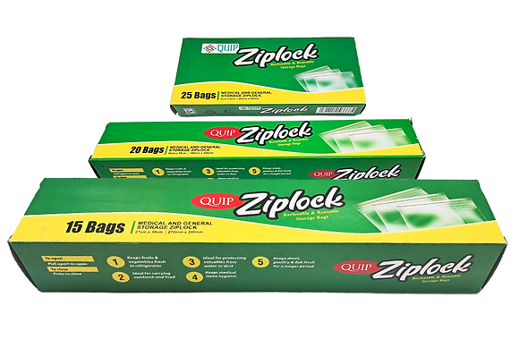 QUIP Ziplock Bags 8x20cm (0.5kg) - 20pcs Pack