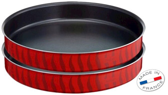 Tefal TEMPO FLAME Baking Trays 2pcs Set KEBBE 30/34cm - PFOA Free Coating (Model J1326782)