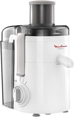 Moulinex JU370127 Fruitelia Juice Extractor, 350 Watts, White, Plastic/Stainless Steel
