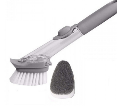 Sponge Brush With Detergent Holder