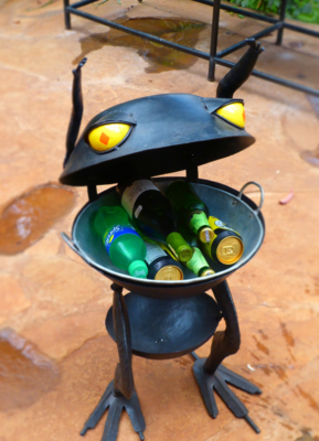 Charcoal Jiko The original space heater/drinks cooler handmade Kenyan frog