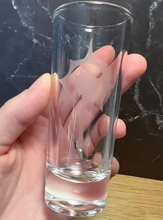 Tall Shot Glass 6cl Skinny Clear Alcohol - Double Shot Glass 6pcs Set in a Box