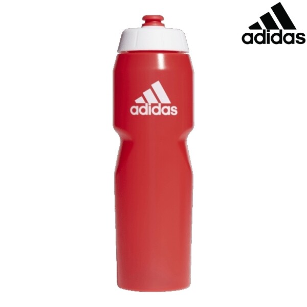 Adidas Reusable Sports Bottle - White/Solar Red, 750ml