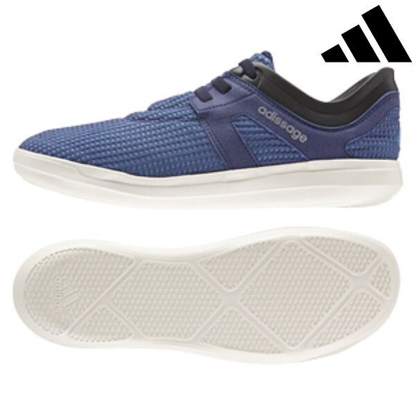 Adidas Training Shoes Adissage Recovery B33163 (Size: 8, Colour: Navy/White)
