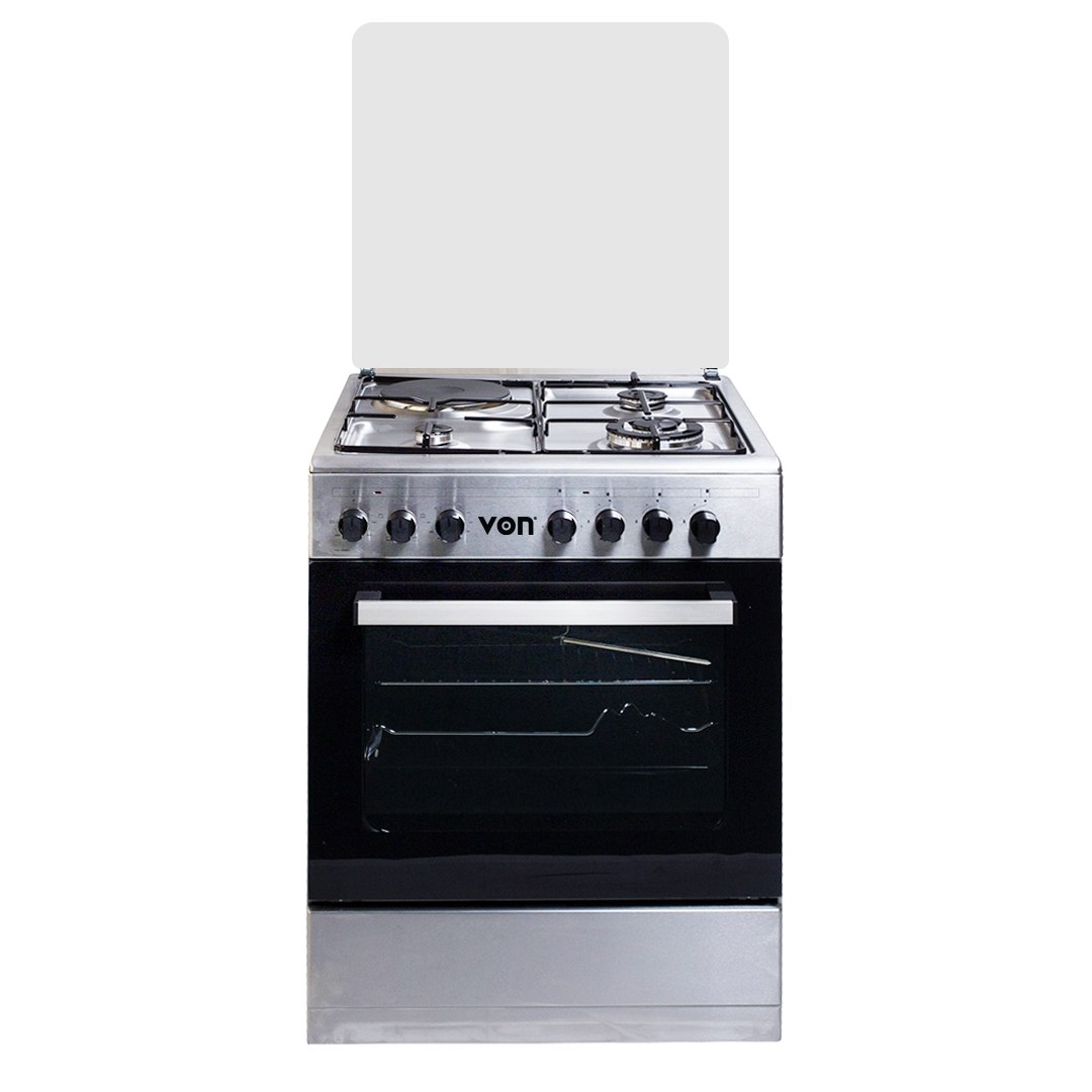 Von Hotpoint Cooker VAC6S031UX 3 Gas + 1 Electric Cooker