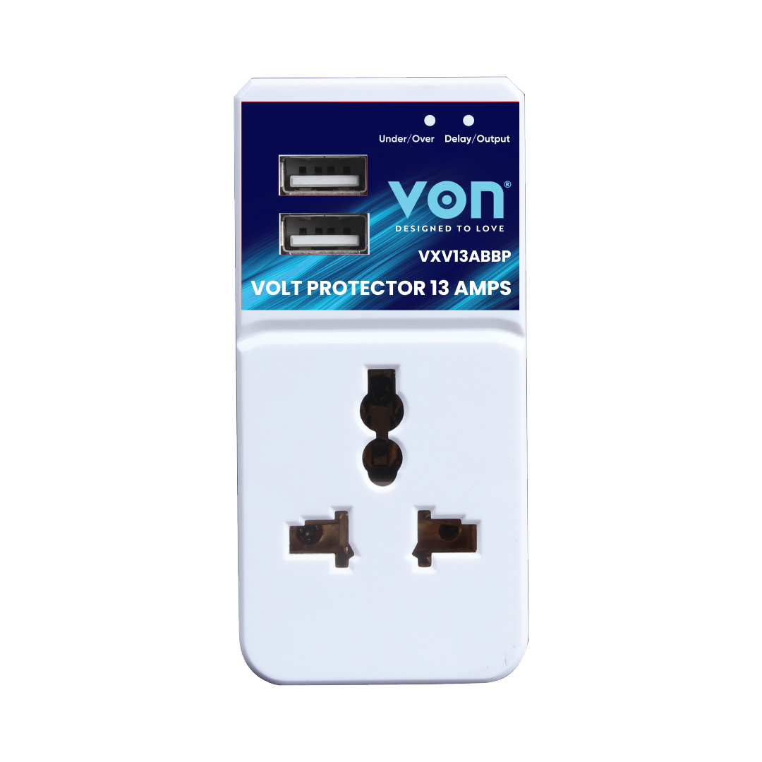 Von VXV13ABBP 13 AMPS Volt Guard with USB