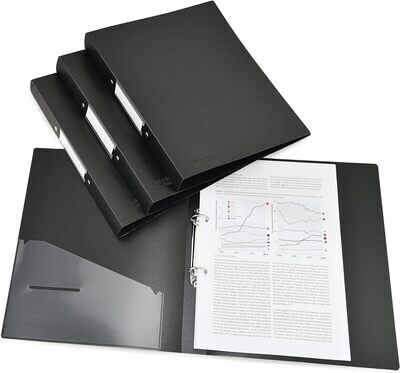 Wholesale Stationery - A4 Ring Binder with 100 Filing Pockets Model NF403A