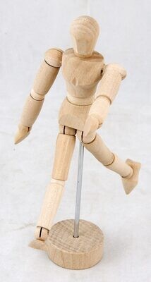 Wooden Mannequin Art Model - 5.5 Inch Desk Decoration (MO1)