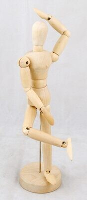8&quot; Wooden Mannequin Desk Accessory | Art &amp; Sketching | Home Office Decor