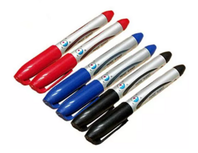 BULLET POINT Permanent Markers (12 Pack) - Assorted Colors (PX-2008)