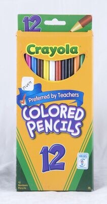 Crayola Color Pencils - 12 Vibrant Colors for Endless Creativity F16419 (Non-Toxic)