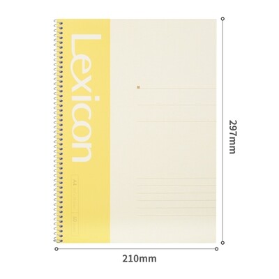 DELI 7688 Lexicon Spiral Notebook A4 60 Sheets (4-Pack )